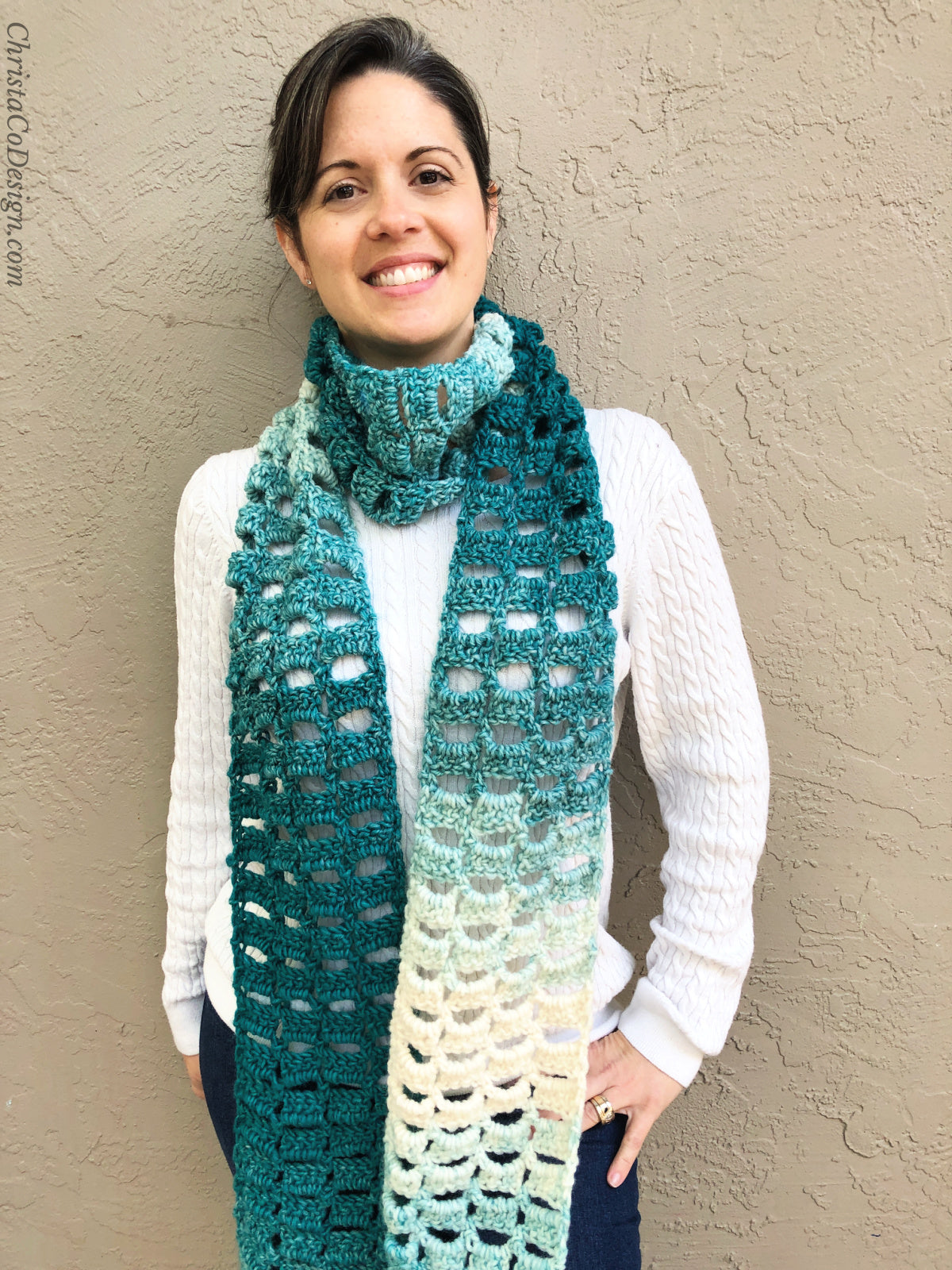 Alza Scarf Crochet Pattern by Crystal Marin