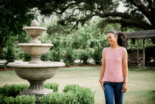Load image into Gallery viewer, Camellia Sleeveless Tee PDF Crochet Pattern by Pamela Stark
