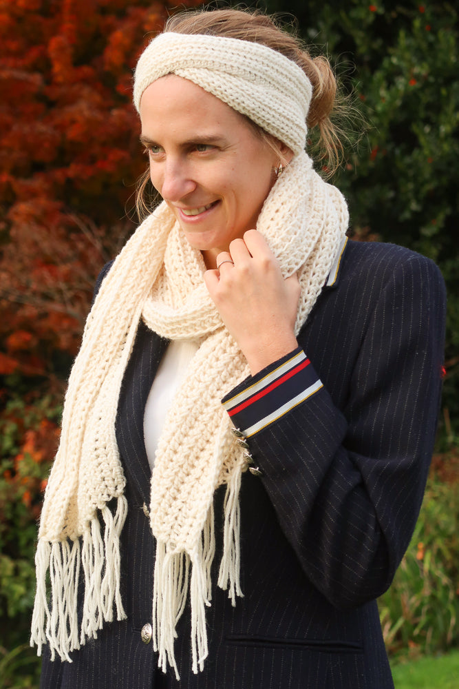 Your Morning Headband & Scarf set Crochet Pattern by Hortense Maskens