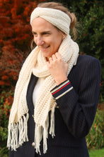Load image into Gallery viewer, Your Morning Headband &amp; Scarf set PDF Crochet Pattern by Hortense Maskens
