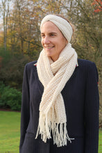 Load image into Gallery viewer, Your Morning Headband &amp; Scarf set PDF Crochet Pattern by Hortense Maskens
