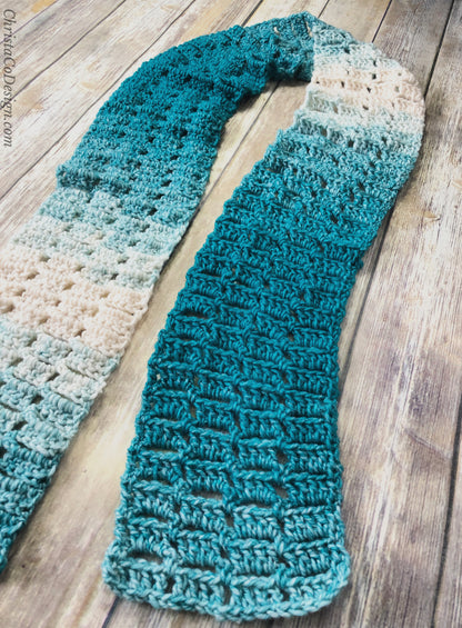 Alza Scarf Crochet Pattern by Crystal Marin