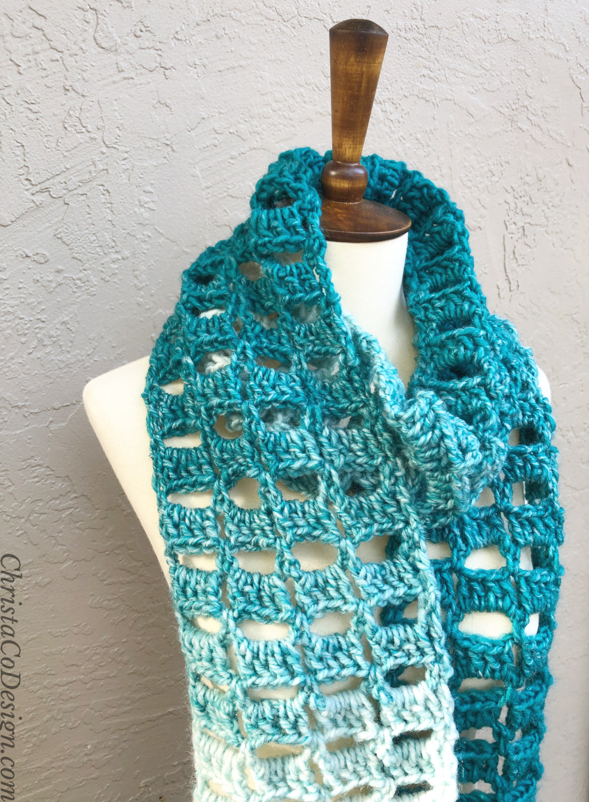 Alza Scarf Crochet Pattern by Crystal Marin