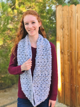 Load image into Gallery viewer, Snowbank Infinity Scarf Crochet PDF Pattern by Rachel Counts
