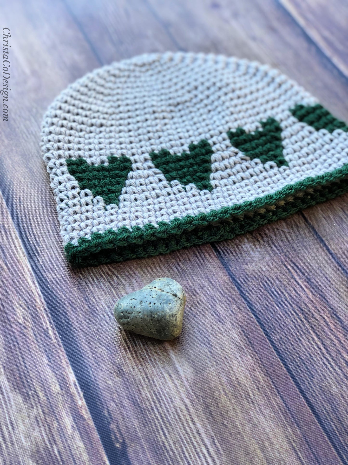 Sweetheart Hat Crochet Pattern by Crystal Marin