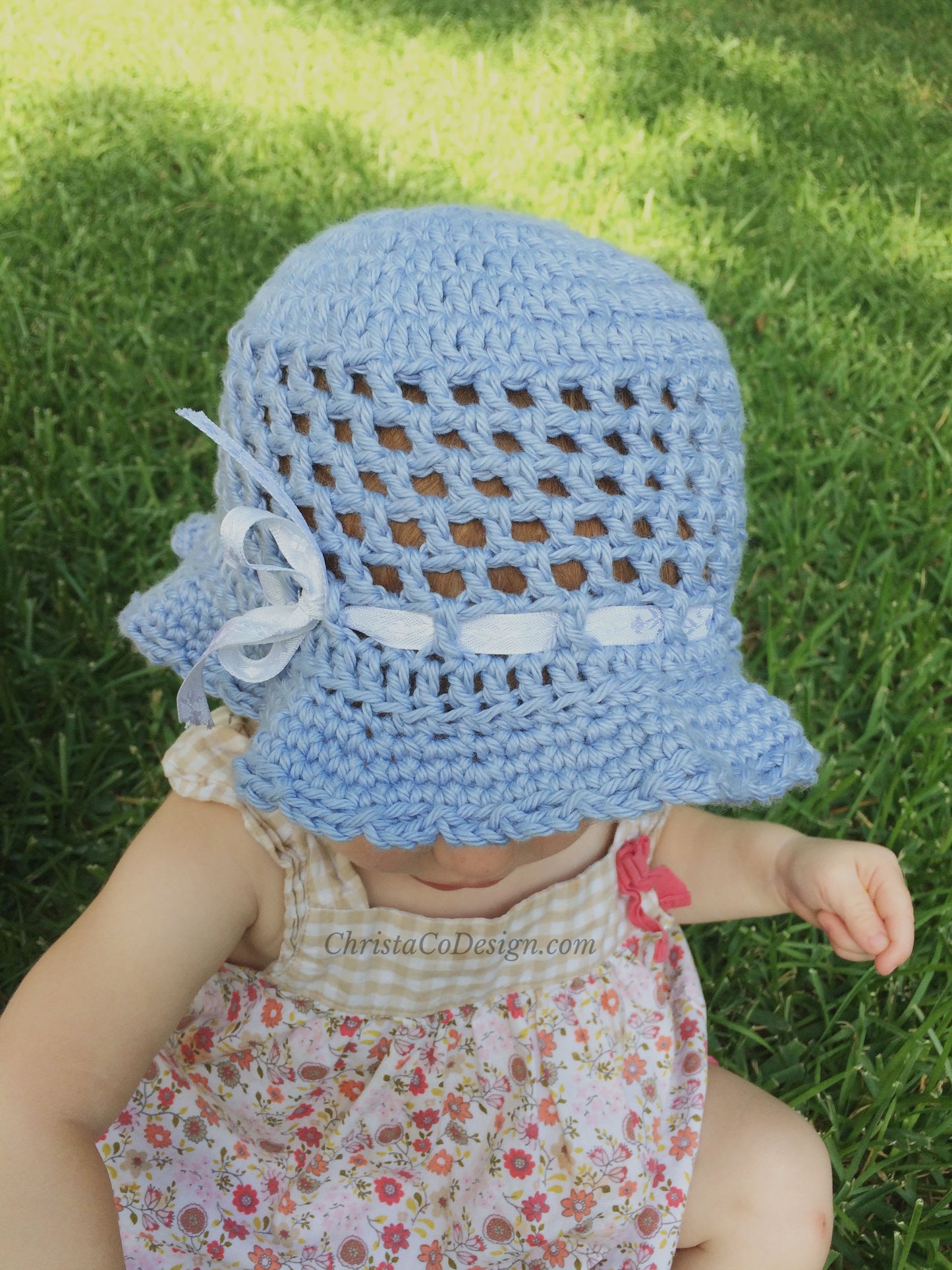 Simple Summer Sun Hat Crochet Pattern by Crystal Marin