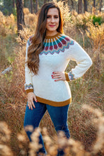 Load image into Gallery viewer, Traveler Fair Isle Crochet Sweater Crochet PDF Pattern by Briana Kepner
