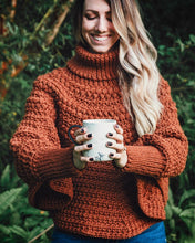 Load image into Gallery viewer, Macchiato Poncho Crochet PDF Pattern by Briana Kepner
