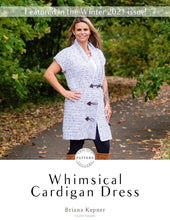 Load image into Gallery viewer, Whimsical Cardigan Dress Crochet PDF Pattern by Briana Kepner
