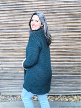 Load image into Gallery viewer, Hygge Homebody Cardigan PDF Crochet Pattern by Crystal Marin
