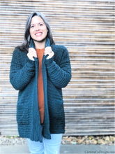 Load image into Gallery viewer, Hygge Homebody Cardigan PDF Crochet Pattern by Crystal Marin
