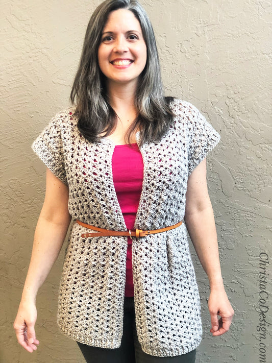 Sorella Cardigan Crochet Pattern by Crystal Marin